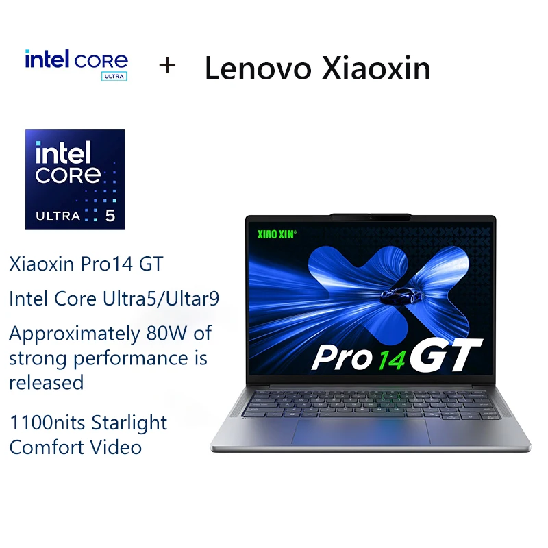 Lenovo laptop Xiaoxin pro14 GT U5 225HU9 285H 32G+1TB SSD 14inch 2.8K 120Hz