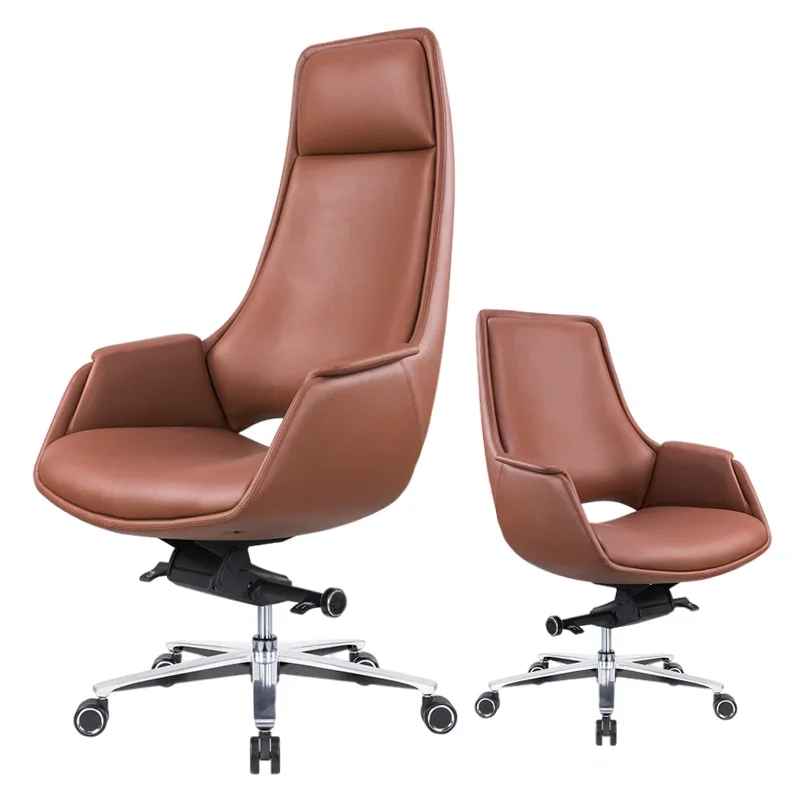 

Luxury Modern Furniture Genuine Leather High Back Boss Chairs Conference Executive Manager Ergonomic Office Chair