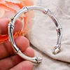 New Arrival Vintage Bamboo Joints & Spider Design Thai Silver Female Bangle For Women Hand Jewellery Accessories No Fade 2