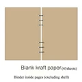 Blank kraft paper