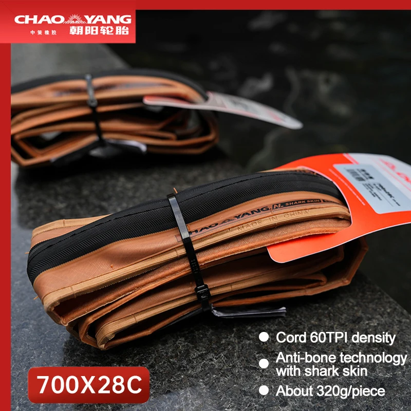 

CHAOYANG велосипедные шины 700C 700x28 шины для шоссейного велосипеда 60TPI анти прокол проволоки Ретро желтый край шины гравий велосипедные части