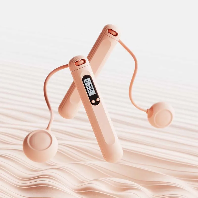 Ropeless Jump Rope With Counter Fitness Weighted Skipping Rope Smart Cordless Counting Skipping For Fitness Accessories