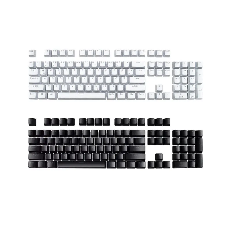russo coreano transparente keycaps para teclado mecânico compatível com mx switches diy substituição suporte iluminação led