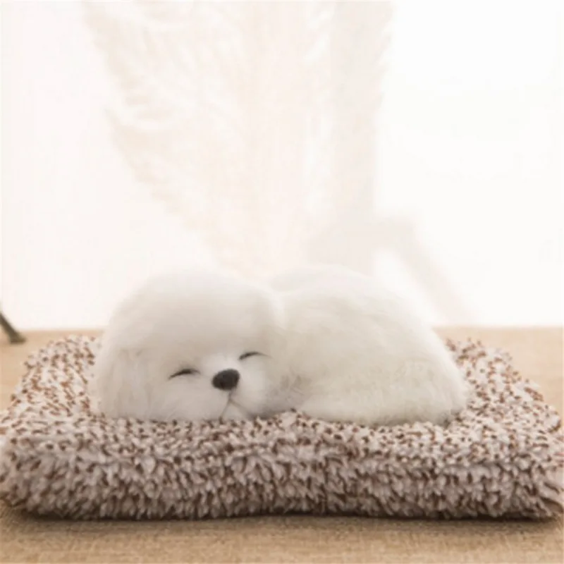 Charming Plush Puppy Ornament for Home and Car Decoration