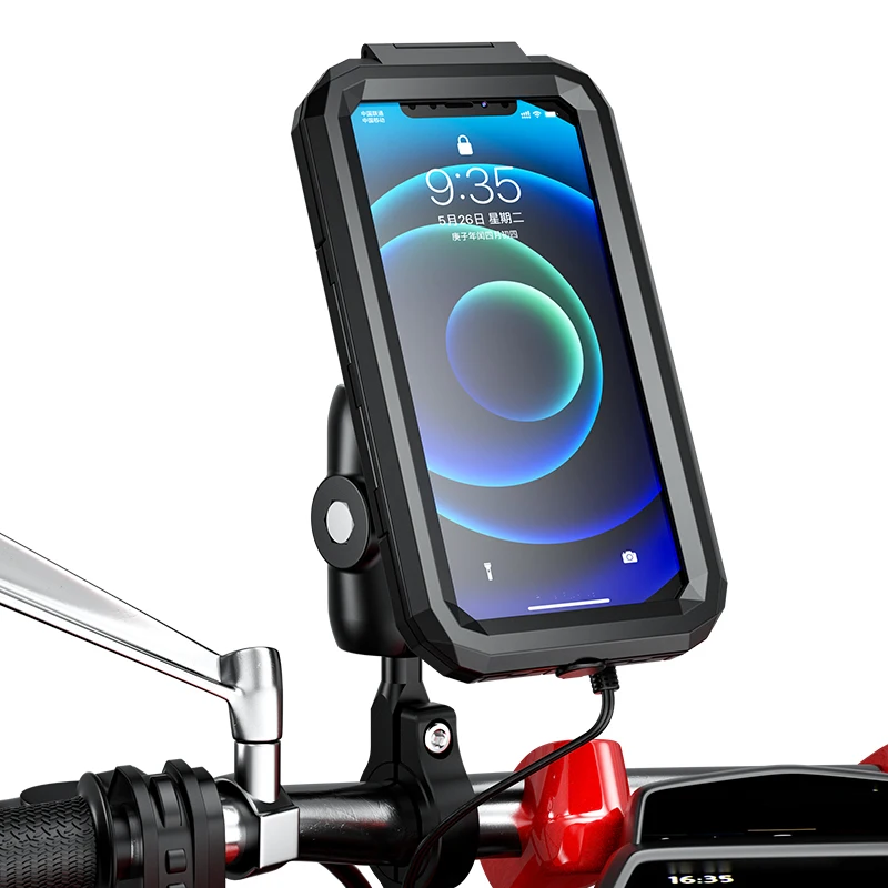 Wireless charging motorcycle phone mount deals