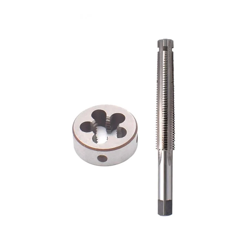 1세트 HSS 좌핸드 사다리꼴 탭 및 다이트 Tr 8 10 12 14 16 X1.5 X2 X3 X4 나사산 나사탭 원형 나사다이트