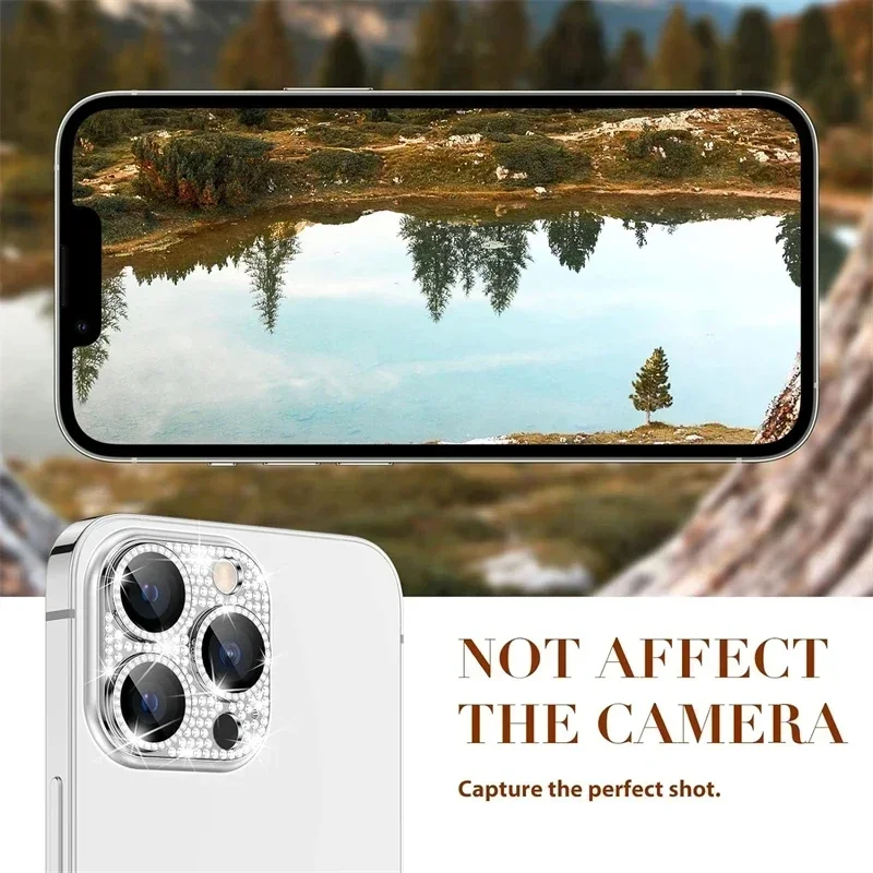 Elegant Rhinestone Diamond Glitter Camera Lens Protector