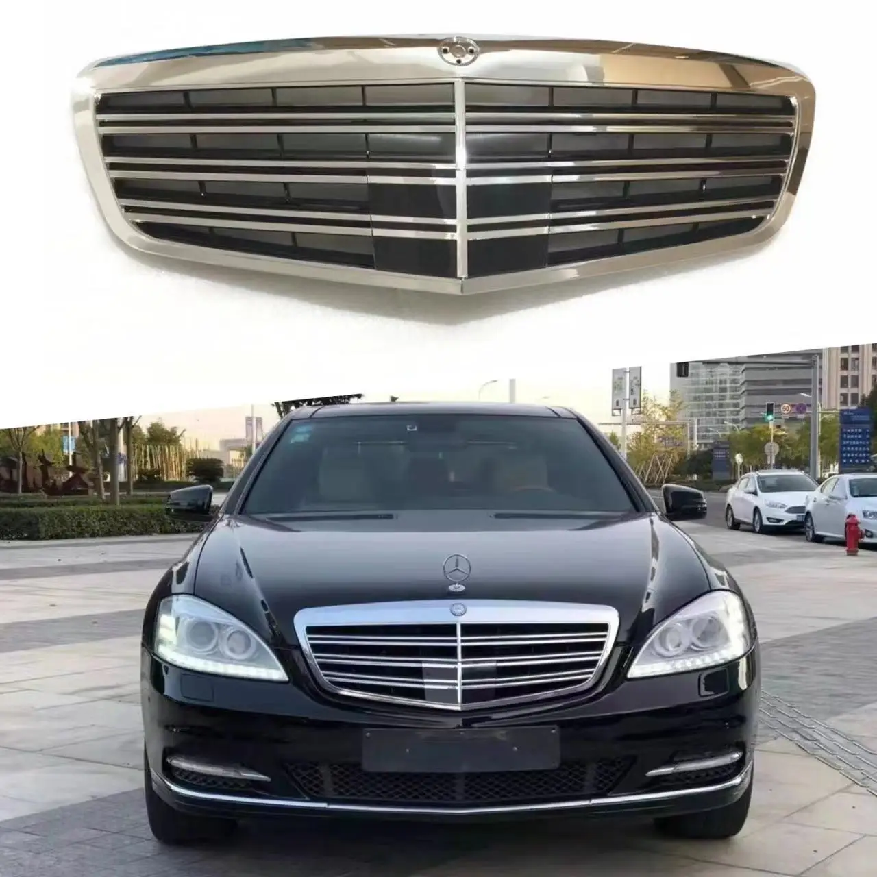 

For Replacing The Original Car Of The 2009-2012 Mercedes Benz S-class W221amg Grille