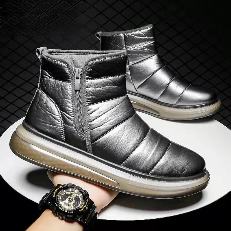 Botas Sin Cordones Para Hombre, Zapatos De Invierno Para Hombre, Botines Impermeables, Botas De Invierno, Botines De Nieve Para Hombre, Botas De Senderismo – Comprar A Precios Bajos En La Tienda Online