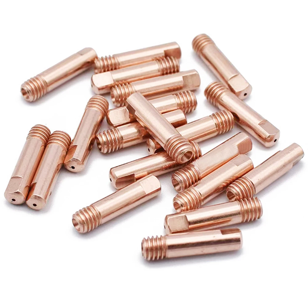 Hardness and Strength Copper MB15 15AK Contact Tip Welding Nozzles M6 Torch Nozzle Set Simple and Stable Structure