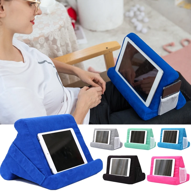 Tablet Pillow 6 Colors Home Laptop Books Phone Holder Tablet Foam Multifunction Laptop Ipad Cooling Pad Tablet Stand Lap Rest Cushion tablet pillow