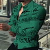 Men’s 3D Print Hawaiian Shirt – Long Sleeve Loose Fit, Spring/Summer, 5XL-6XL 4
