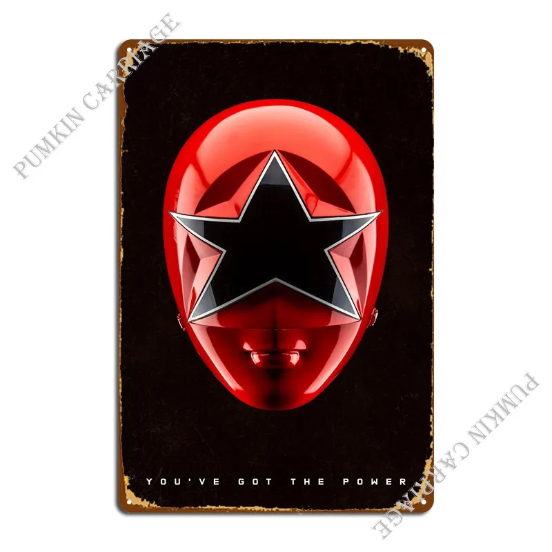 Zeo Ranger V Targa In Metallo Rosso Poster Garage Club Targhe Club Tin Sign Poster