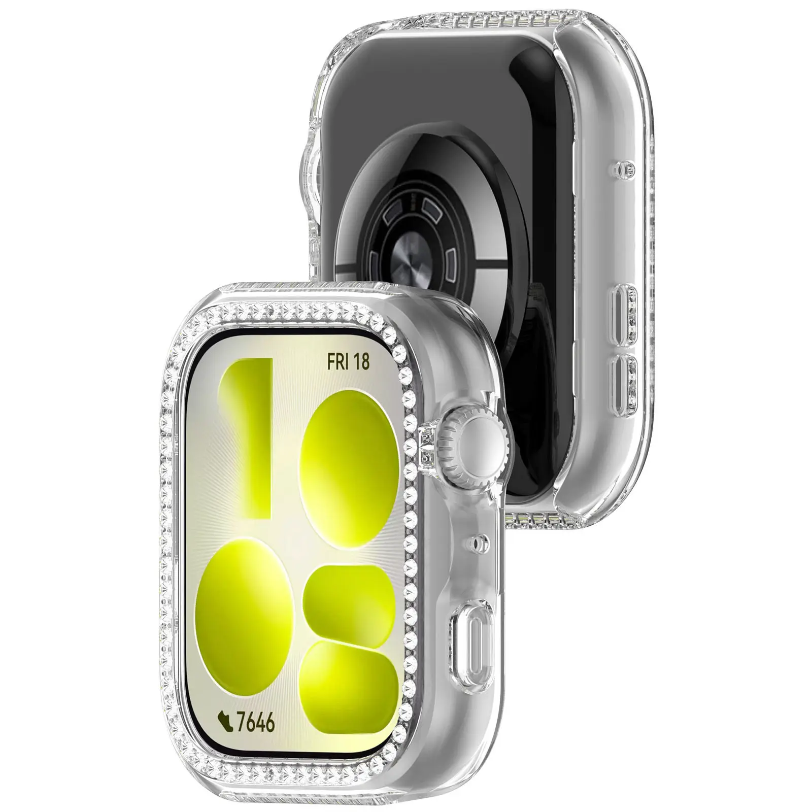 Diamond Cover Case - Premium Screen Protector with Hollow PC Bumper Frame