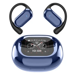 Revolutionary AI - Enabled Wireless Earbuds with Multi - Language Translation & LCD Display (Blue)