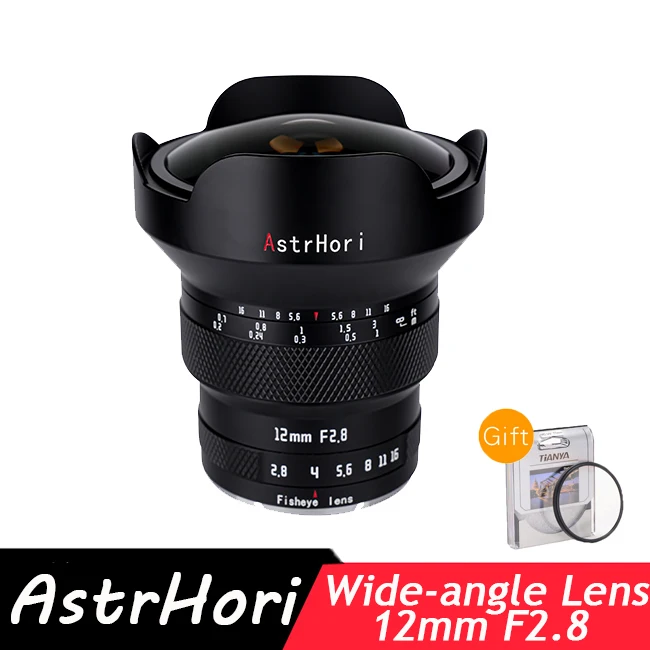 Astrhori 12Mm F2.8 Obiettivo Grandangolare Fisheye Full Frame Per Canon Rf Nikon Z Fuji Gfx Sigma/Panasonic/Leica L Mount Obiettivi Per Fotocamera
