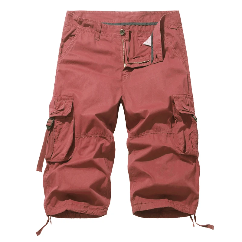 thumbnail image 1 of Pantalones cortos cargo multibolsillos de talla europea para hombre, talla 40, 1 of 5