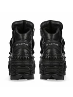 Gothic Black Platform Shoes Rock Metal Daddy Shoes Men's and Women's Punk Small Leather Shoes Muffin Bottom Heightened Single Sh - Image 4