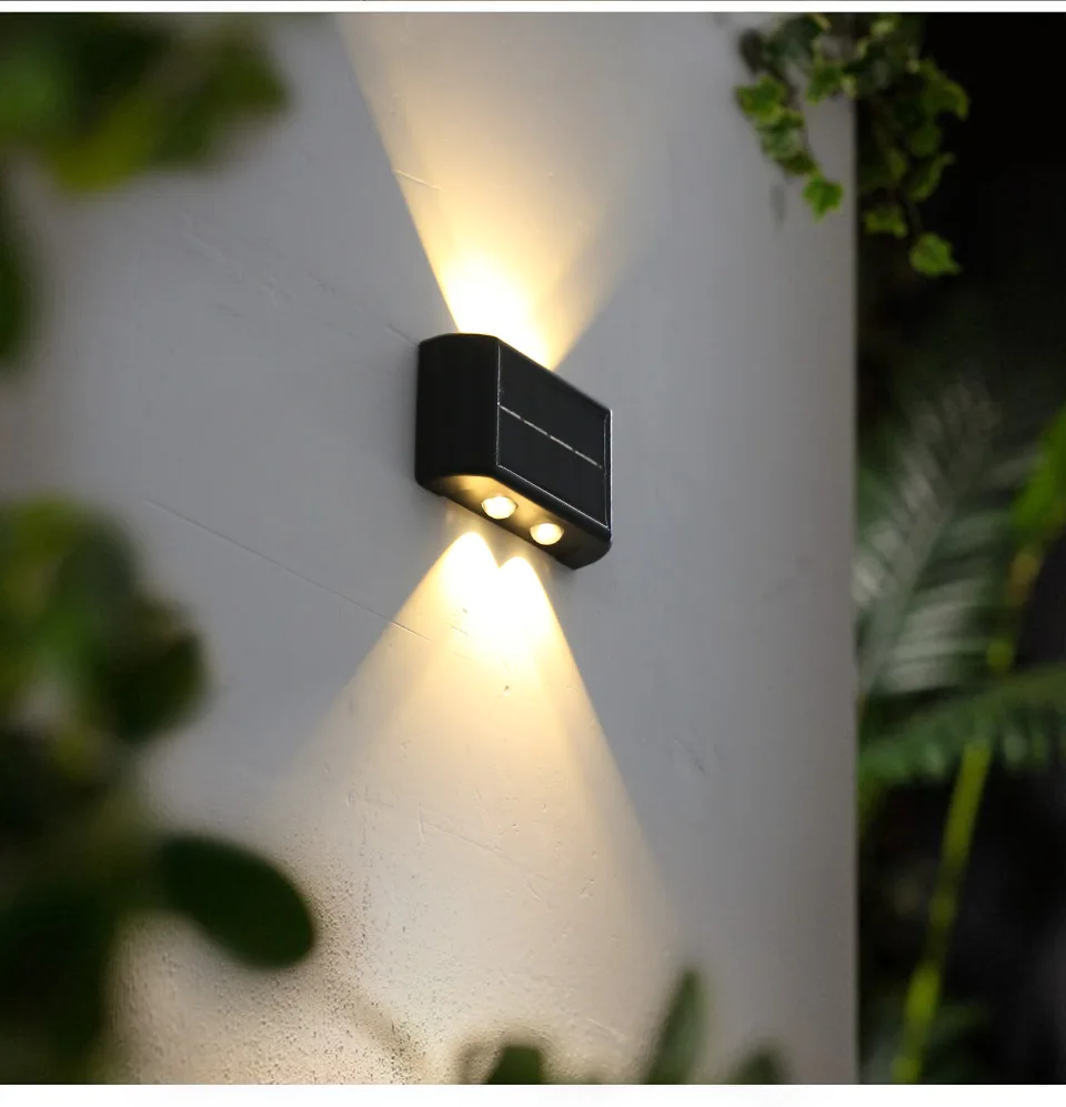 Description Picture 5 of itemLED Solar Wall Lights Outdoor Waterproof Up and Down Luminous Lighting IP65 AC86-265V LED Wall Lamp Garden Decor Garage Lamp