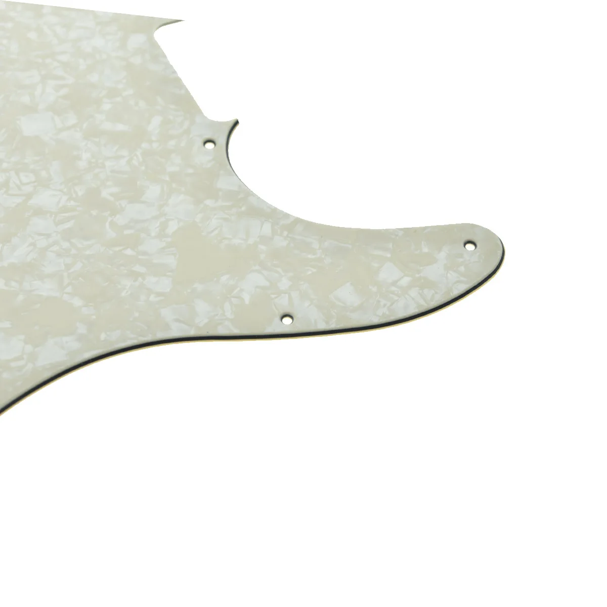 Dopro Pickguard Vierge à 5 Trous Pour Guitare Fender Telecaster Esquire Age Blanc 3 Plis