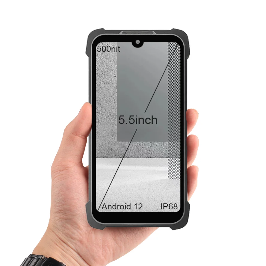 

2023 IP68 Водонепроницаемый Промышленный Портативный компьютер на android pda с 4G WIFI NFC RFID считыватель штрих-кода сканер связи