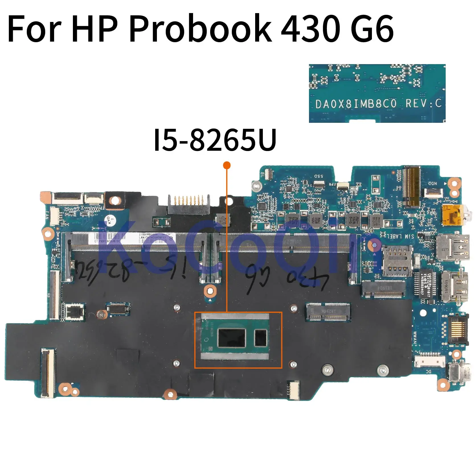 Negen alliantie Verbazingwekkend For Hp Probook 430 G6 Hsn-q14c Notebook Mainboard I5-8265u Da0x8imb8c0  Laptop Motherboard - Laptop Motherboard - AliExpress