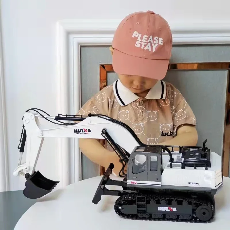 Super Large Alloy Remote Control Excavator Toy Children'S Simulation Excavator Boy'S Engineering Vehicle Electric Vehicle Gift 2