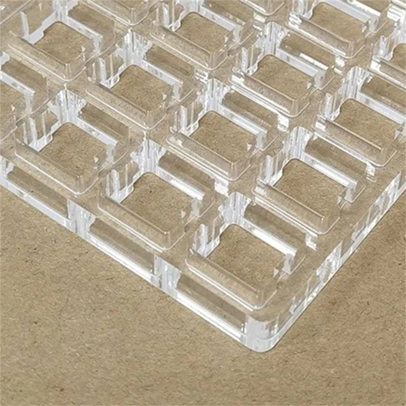 Switches Tester Base Acrylic Switches Tester Plate For Cherry MX Switches Storage Display Board Tester Base 4x6