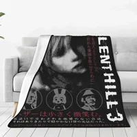 Heather Silent Hill 3 Merch Blanket Velvet Bedding Horror Game Throw Blankets Relax Super Soft for Office Rug Piece  blanket 2