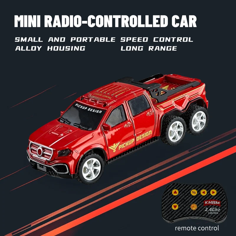 New RC Car MINI Alloy 1/64 Remote Control Car Convenient to Carry 60 Minutes of Work Time Children's Gifts Electronic Toys
