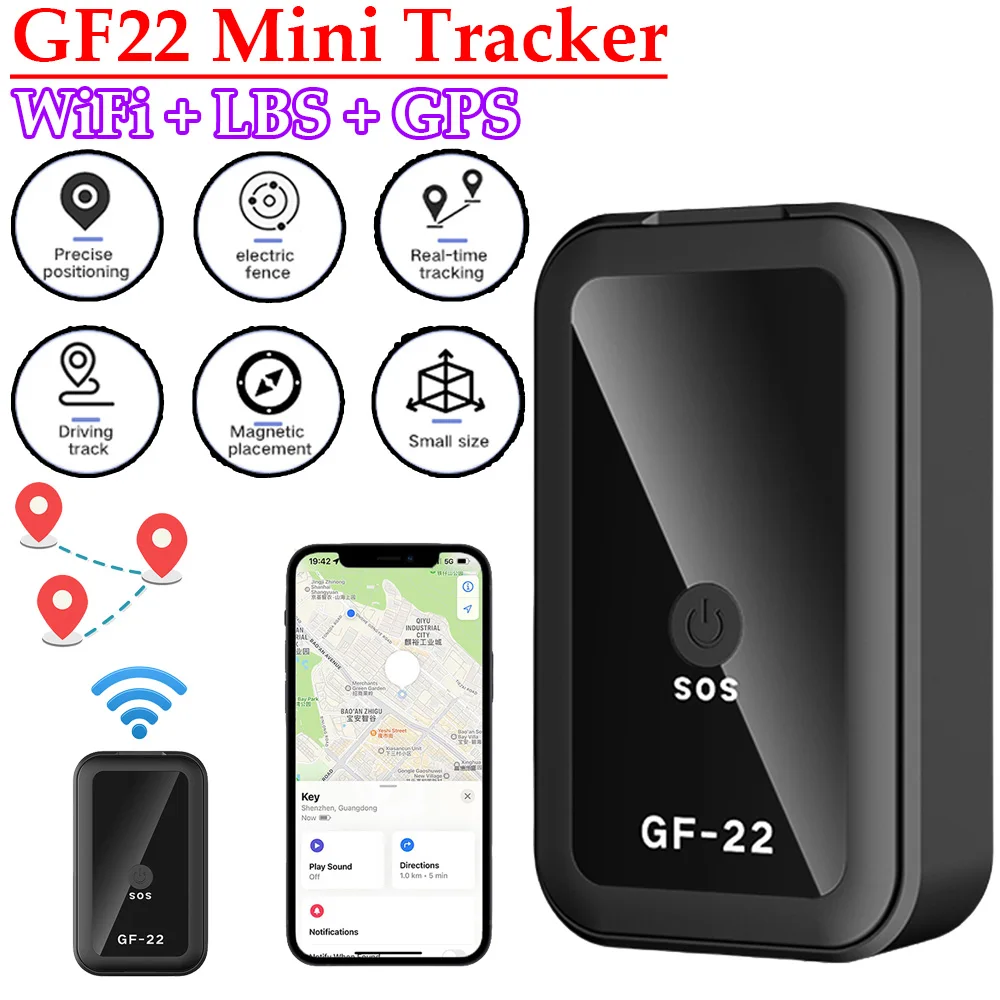 GF22 Car Tracker Magnetic Mini Car GPS Locator Anti-Lost Recording Tracking Device With Voice Control Wifi LBS GPS Position gps tracker,gps locator,gps car tracker