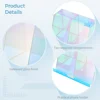 Acrylic Pen Holder Iridescent Desk Organizer Acrylic Storage Organizer Built-in Phone Holder For Pencil Cosmetics Makeup Brushes 4