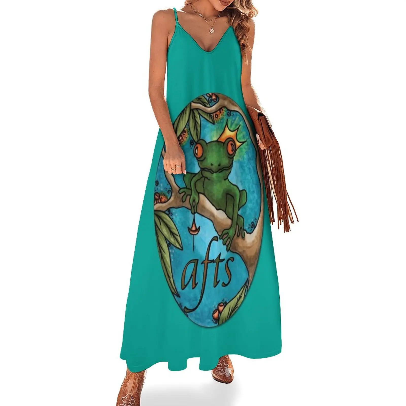 

New The Frog Prince by Regan Kubecek Sleeveless Dress evening dress ladies summer dresses Evening gown