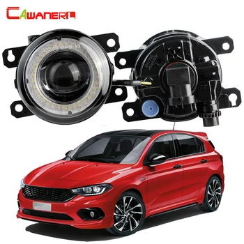 2 X Car LED Fog Light Angel Eye DRL Daytime Running Lamp H11 For Fiat Tipo Wagon Estate Hatchback Cross 2015-2022 (Except Sedan) 1