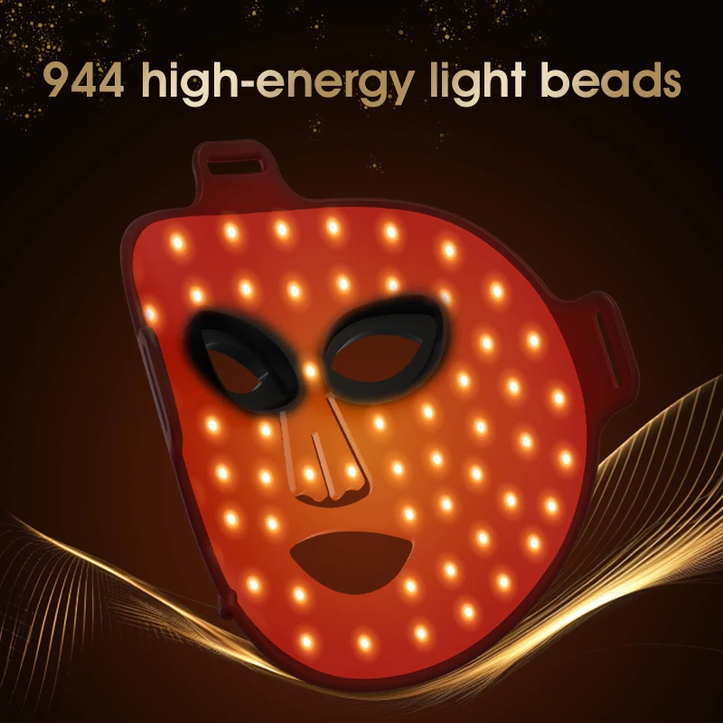 Near-Infrared 850nm Infrared Led Face Mask 7 Color Photon LED Mask Facial Acne Removal Wrinkle Reduction Red Light Therapy
