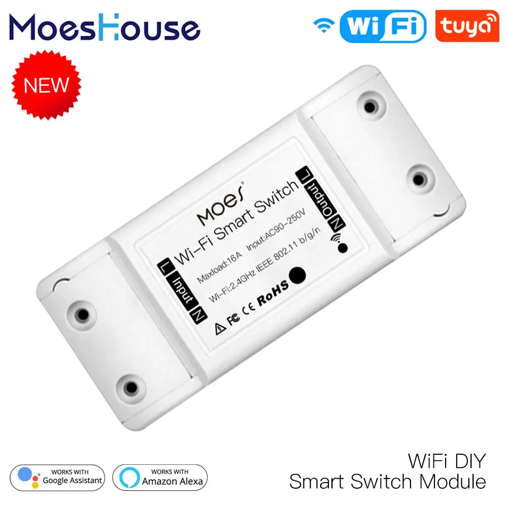 MOES WiFi DIY Smart Breaker, Switch Electric Monitor Module