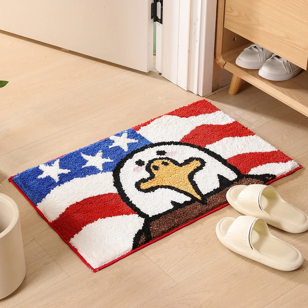 Creative Cartoon Bathroom Non-slip Floor Mats Entrance Door Floor Mats Stain-resistant Kitchen Bathroom Water Absorption