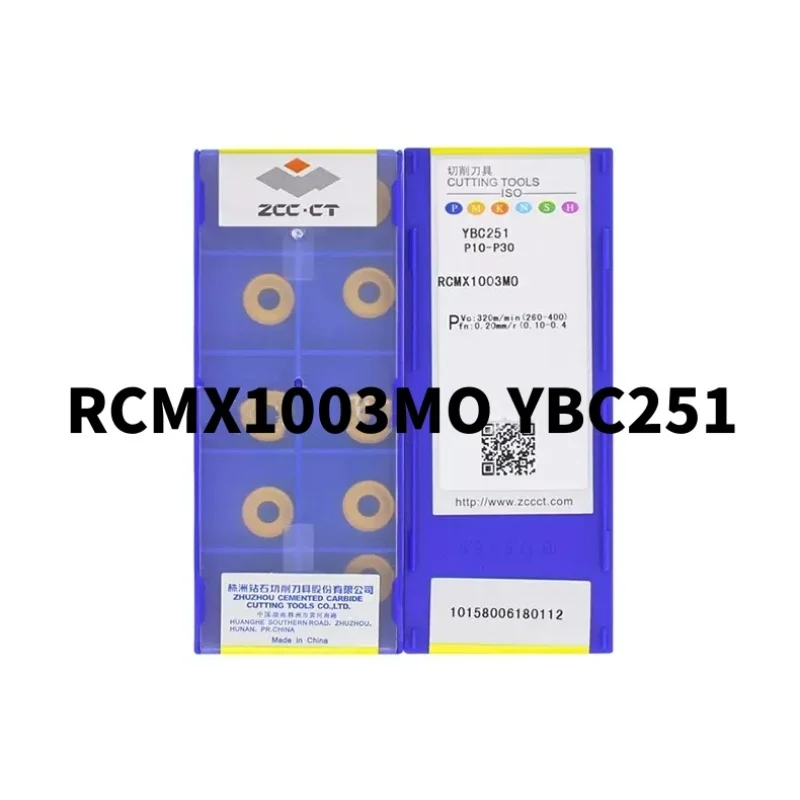 ZCC.CT RCMX0803MO YBC251 RCMX1003MO YBC251 RCMX1204MO YBC251 Поворотная лопасть карбидные вставки режущие инструменты 10 шт.