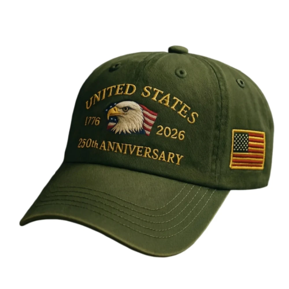 Bald Eagle Cap, bequeme USA-Baseballkappe, 250-jähriges Jubiläumshut, patriotische Baseballkappe für alle Jahreszeiten, für Sommer-Familienkopfbedeckungen – Detail 11