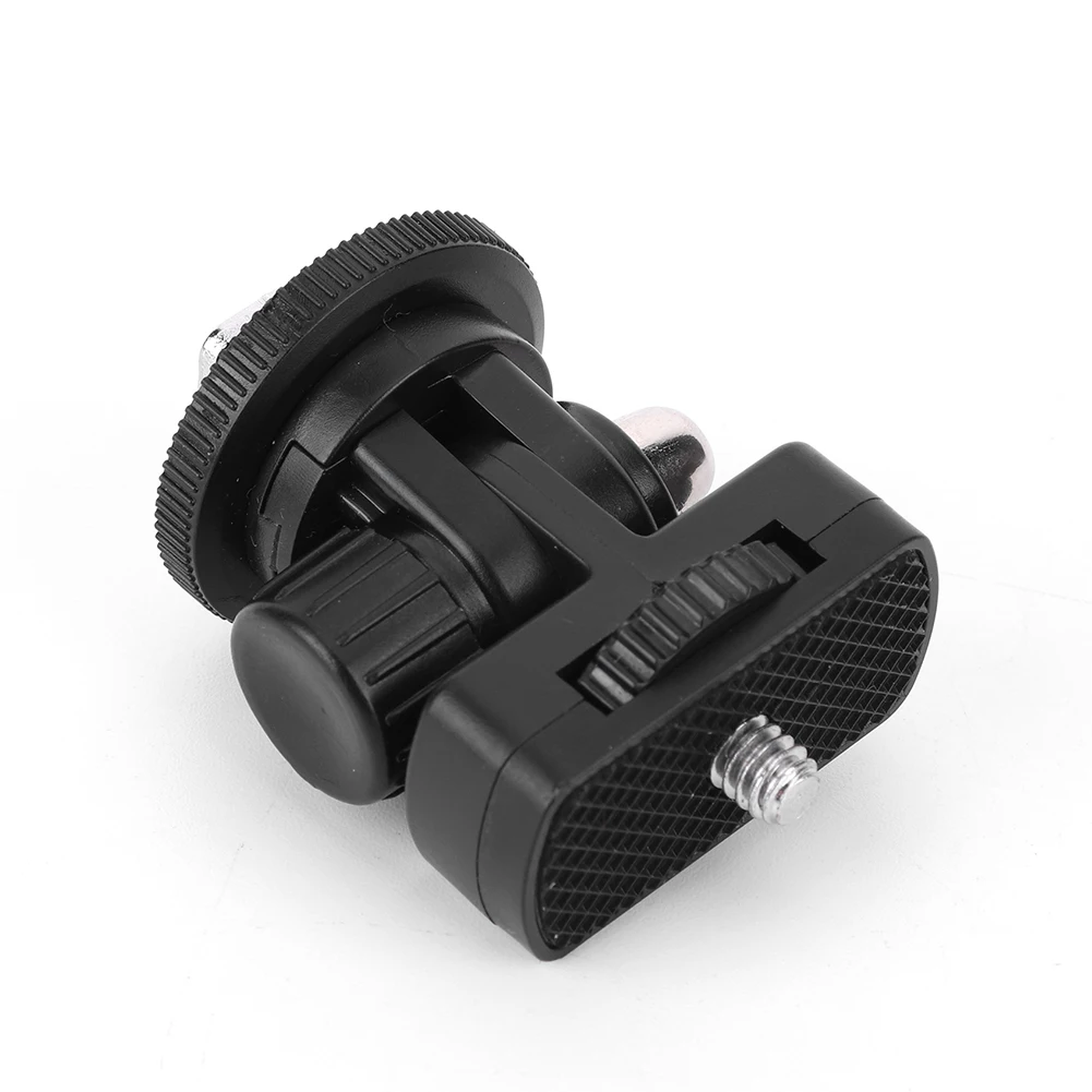 Phone Tripod Holder Clip with Cold Shoe Mount RotateAdjustable Clamp Holder for iPhone Samsung for Canon Nikon Sony DSLR Camera