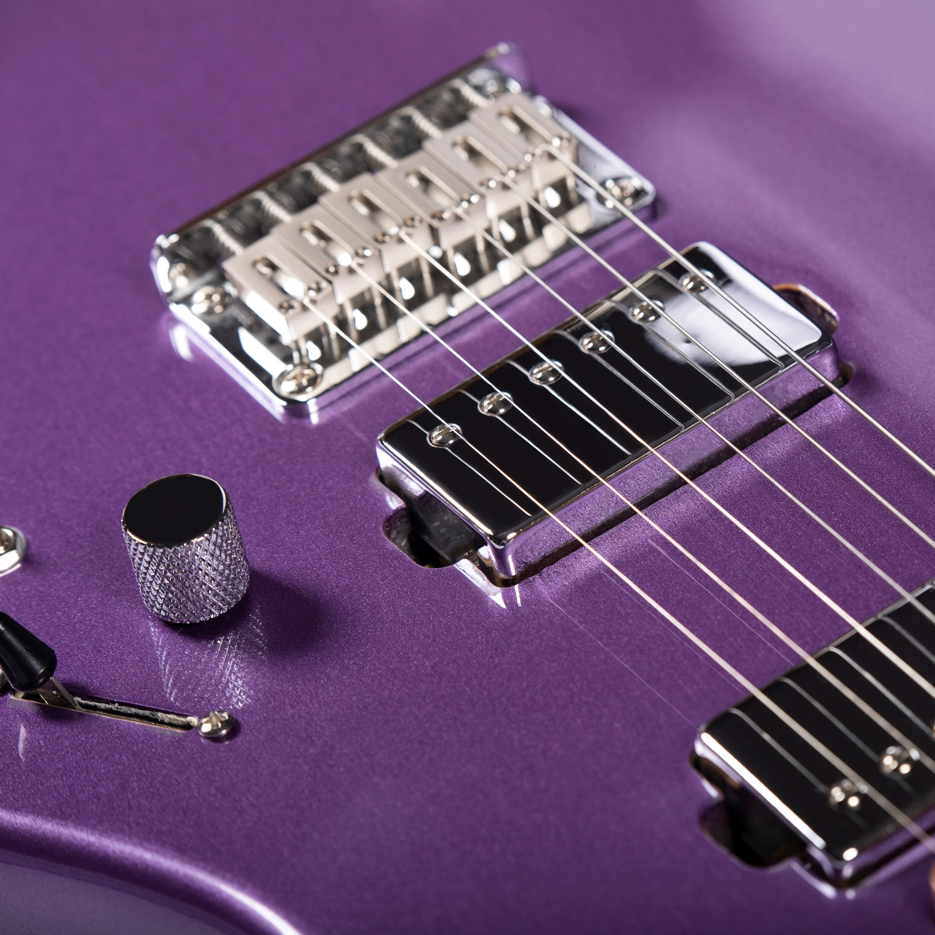 Grote GTLM-2 Solid Body Electric Guitar, Roasted Maple Neck, Split