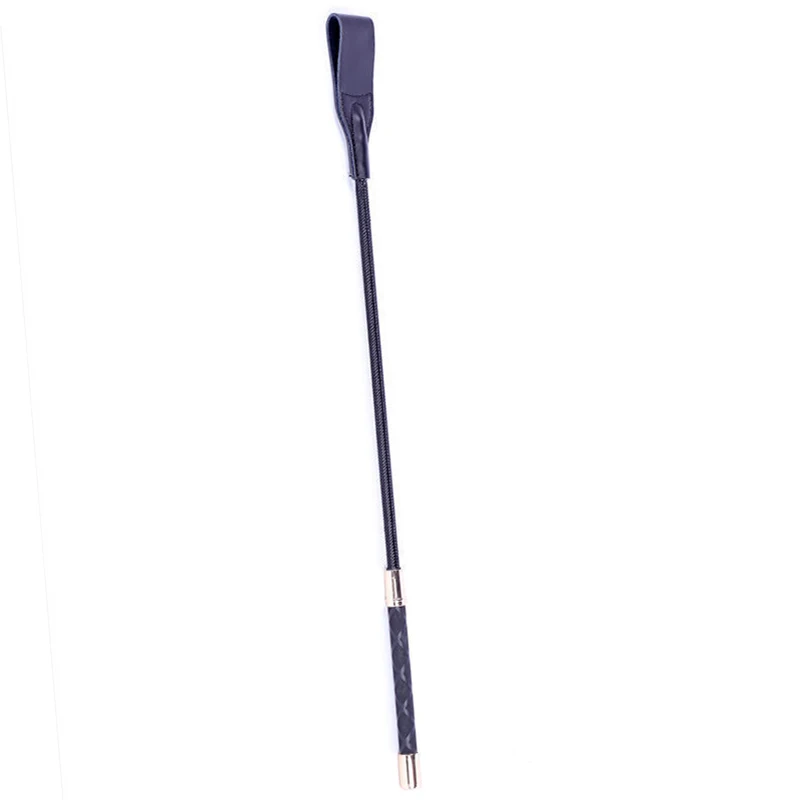 52CM Real Leather Riding Crop Horse Whip with Genuine Leather Top Premium Quality Crops Equestrianism Horse Crop 2