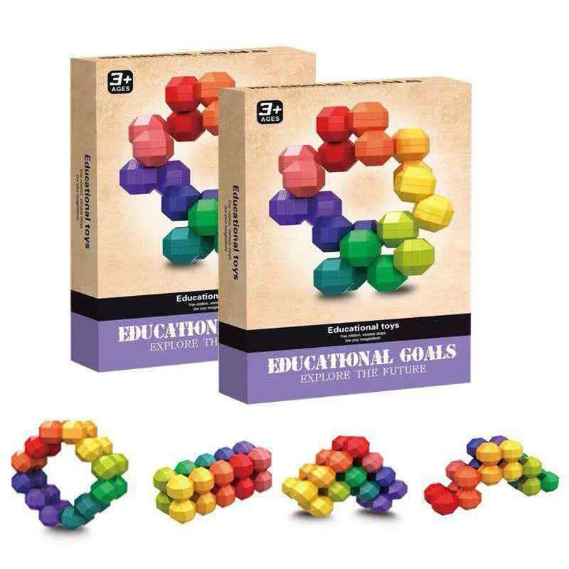 Bola Sensorial Arco-Íris Infinita para TDAH, Ansiedade e Autismo, Brinquedos Antiestrés para Crianças, Presentes para Alívio do Estresse, Viagens de Avião e Carro, Relaxamento