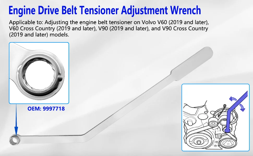 Motor-Nockenwellen-Arretierwerkzeug-Set für Volvo S60 S90 V90 XC60 2.0T B5 B420T2 Hybrid 48V – Detail 4