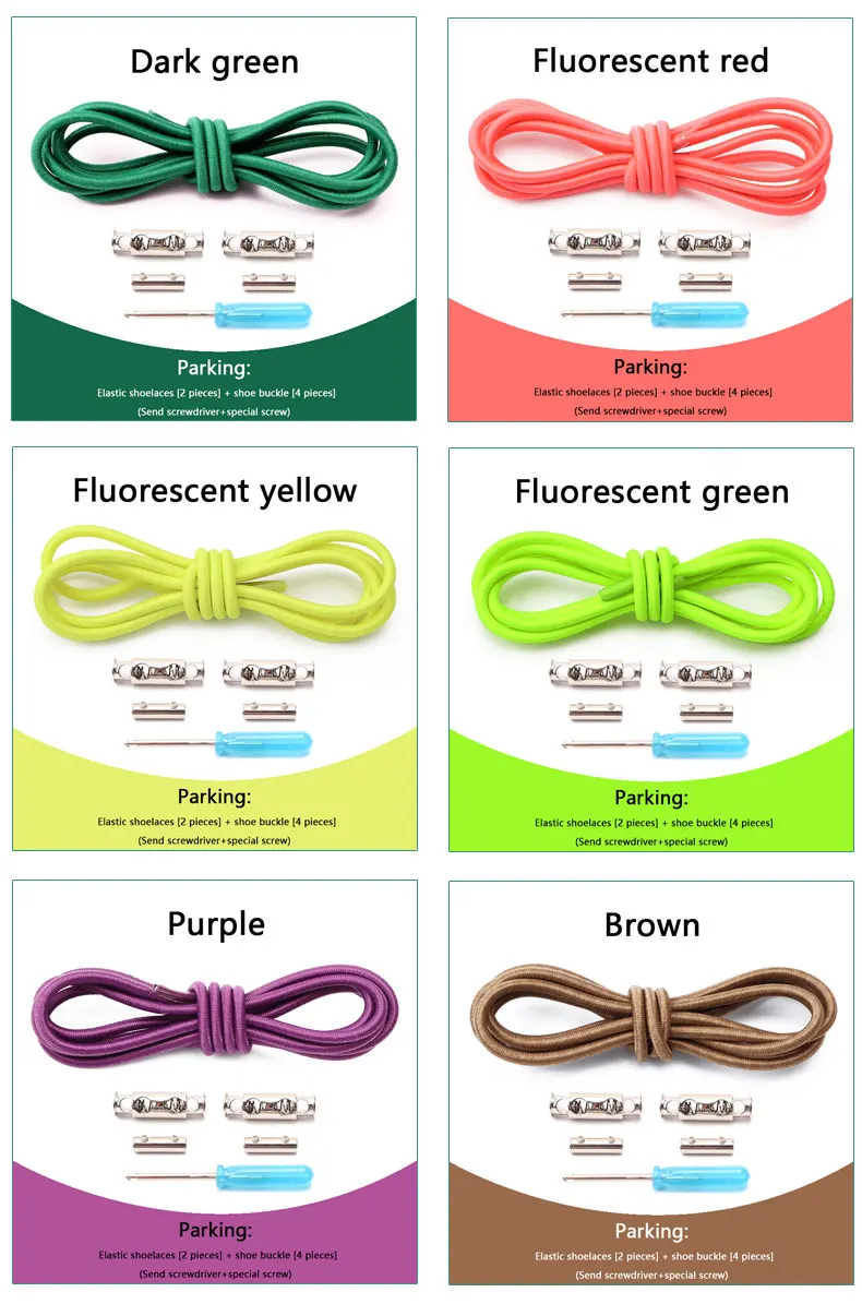 Runde, elastische Schnürsenkel ohne Schnürsenkel mit Metallverschluss für Turnschuhe und Stiefel – flache Schnürsenkel mit Schnellverschluss für Kinder und Erwachsene aus Gummi – Detail 12