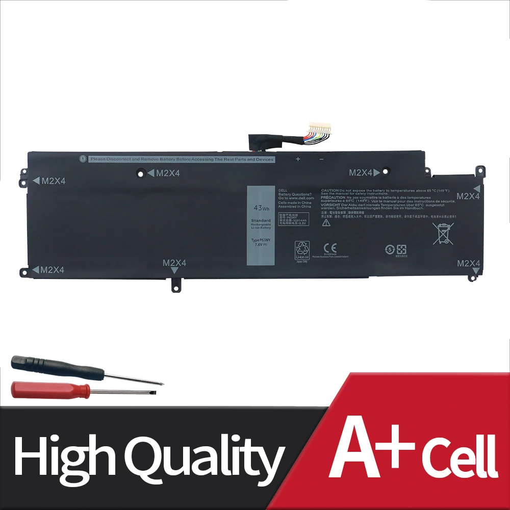 Bateria do Portátil para Dell Latitude 13 7370 Série E7370 N3kpr Xcnr3 Wy7cg G7x14 P67g 7.6v 43wh 5381mah Novo P63ny - Imagem 6