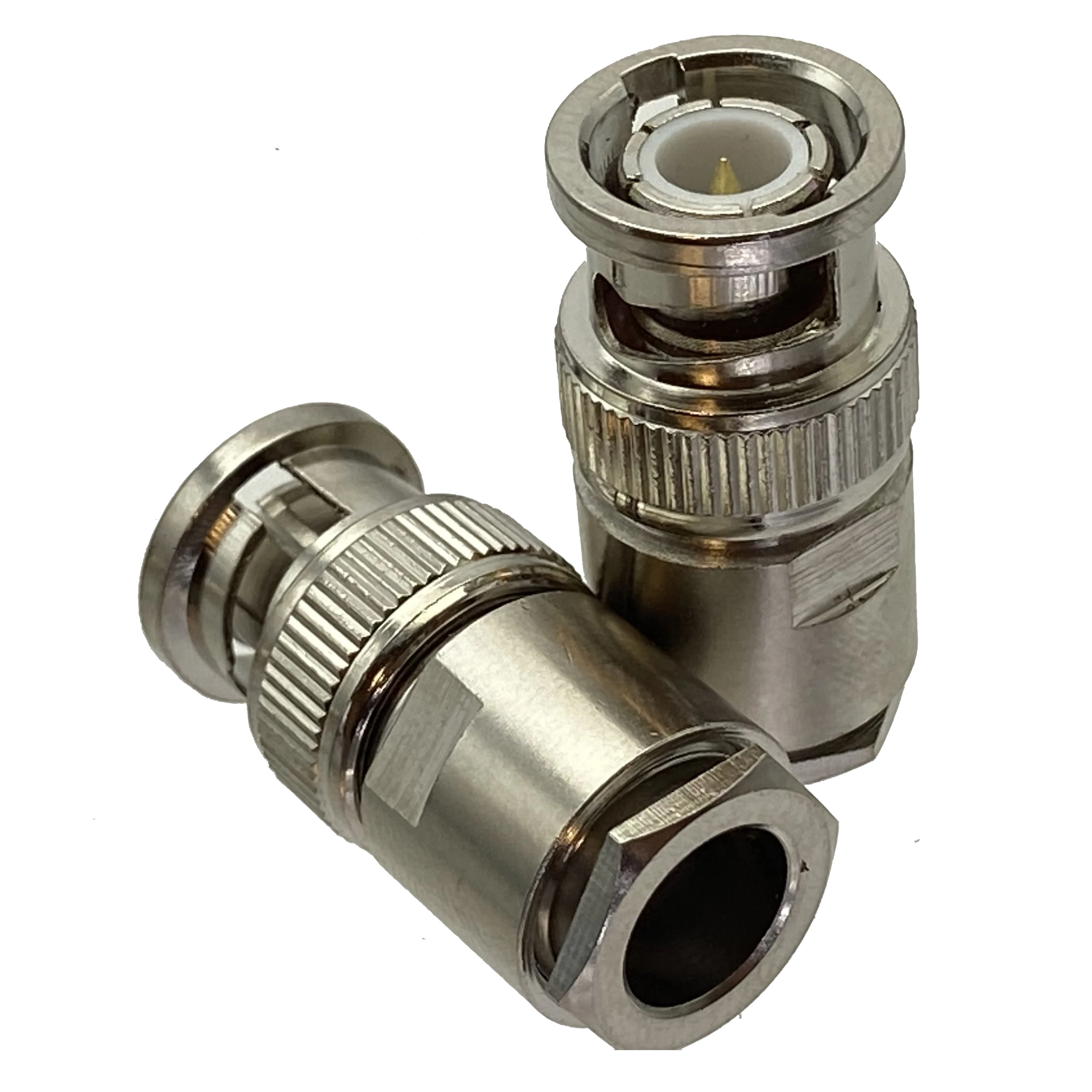 Connector BNC Male Plug Clamp RG174 RG316 / RG58 RG142 / RG8X / RG5 RG6 / RG8 LMR400 Cable RF Coaxial Straight & Right angle