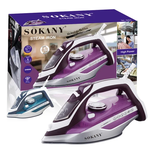 The Ultimate Ironing Solution: 2200W Ceramic Soleplate Steam Iron with Shot of Steam Feature