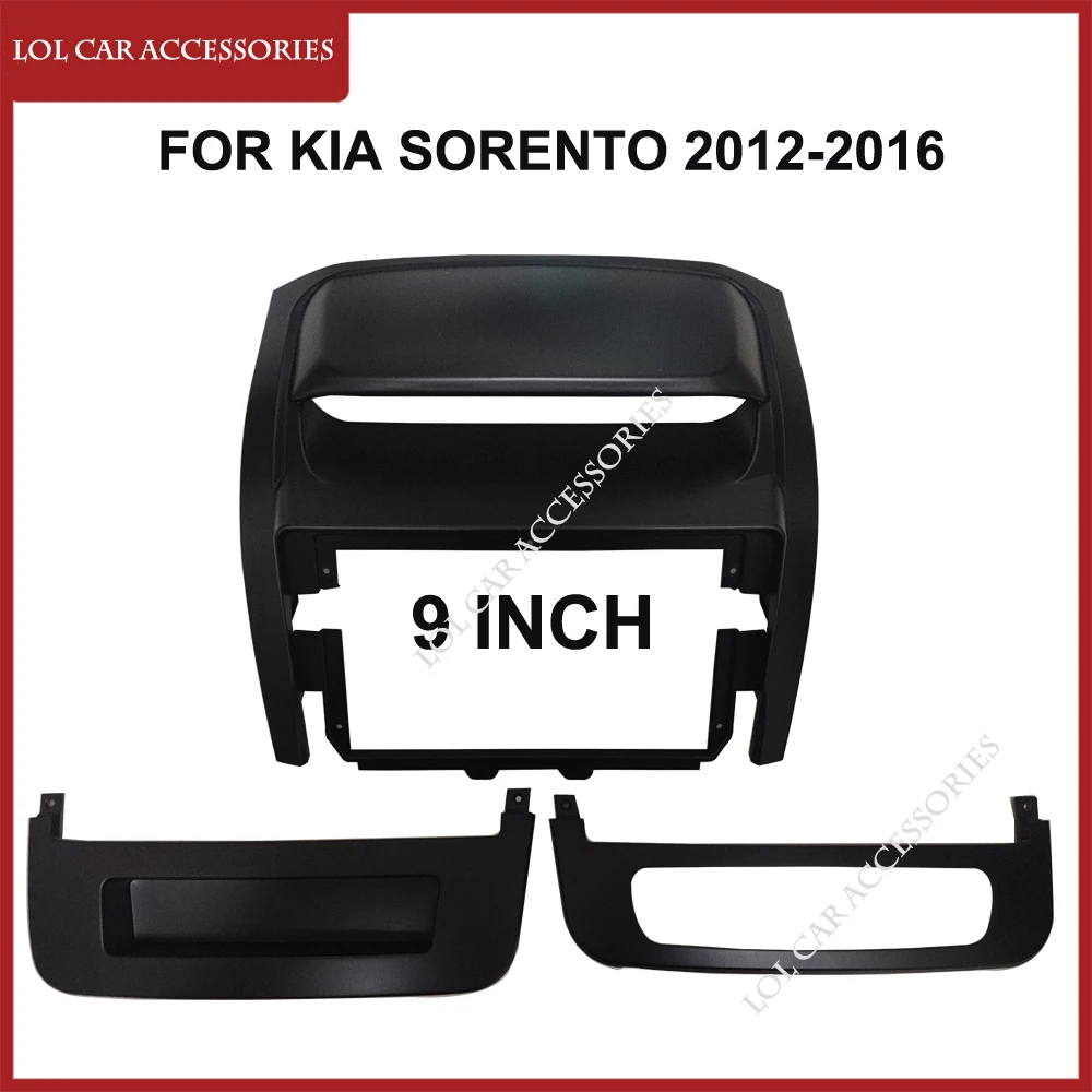 

9-дюймовый автомобильный радиоприемник для KIA Sorento 2012-2016, 2 DIN, головное устройство, DVD, GPS, MP5, стерео, Android плеер, панель приборной панели, комплект отделки