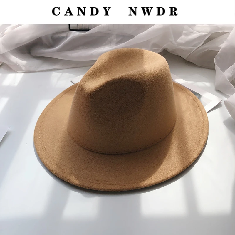 Women's Autumn & Winter Felt Fedora - Wide Brim Retro Hat